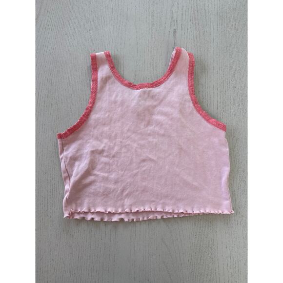 Love Peace & Lazy Days Coquette Girly Balletcore Bow Crop Top (Q) - Picture 4 of 4